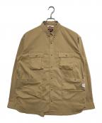 NANGAナンガ）の古着「TAKIBI RIPSTOP CAMP SHIRT」｜ベージュ