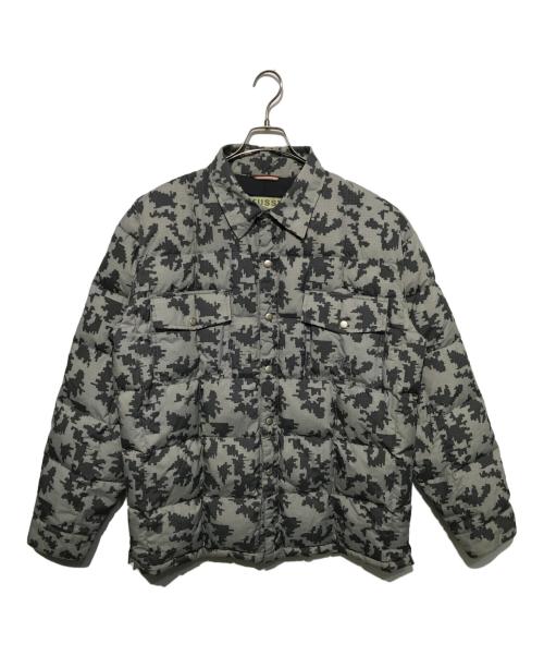 stussy（ステューシー）stussy (ステューシー) デジカモダウンシャツジャケット カーキ サイズ:Mの古着・服飾アイテム