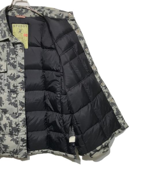stussy（ステューシー）stussy (ステューシー) デジカモダウンシャツジャケット カーキ サイズ:Mの古着・服飾アイテム