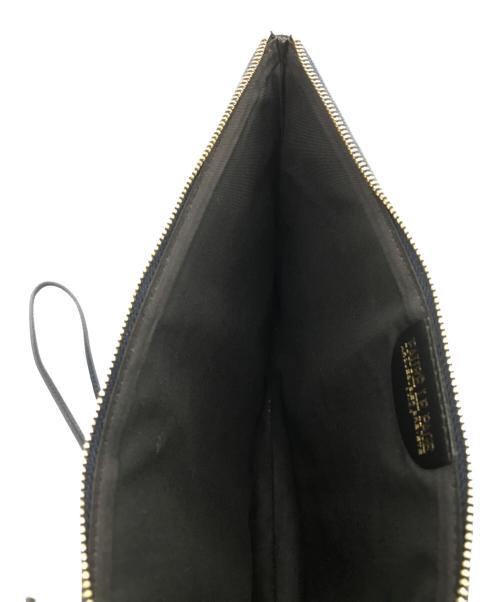 FAURE LE PAGE（フォーレルパージュ）FAURE LE PAGE (フォーレルパージュ) エカイユ柄クラッチバッグ ネイビーの古着・服飾アイテム