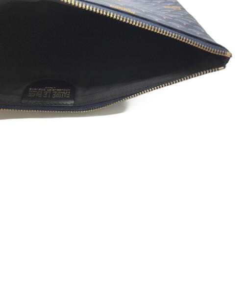 FAURE LE PAGE（フォーレルパージュ）FAURE LE PAGE (フォーレルパージュ) エカイユ柄クラッチバッグ ネイビーの古着・服飾アイテム