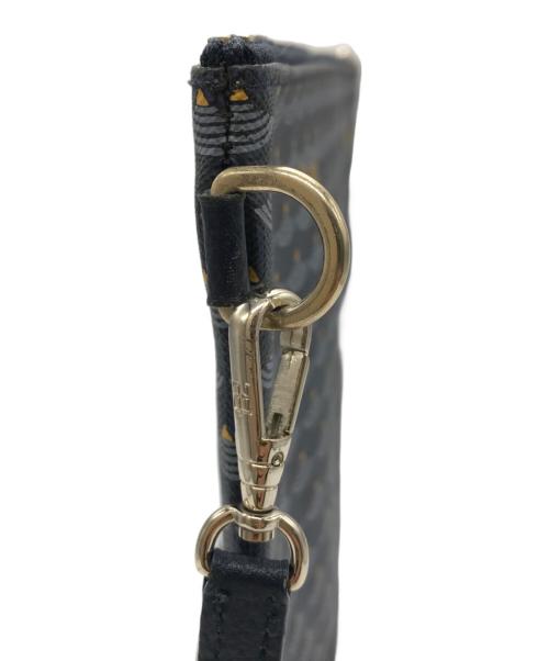 FAURE LE PAGE（フォーレルパージュ）FAURE LE PAGE (フォーレルパージュ) エカイユ柄クラッチバッグ ネイビーの古着・服飾アイテム