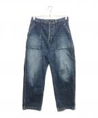 journal standard luxeジャーナルスタンダード ラックス）の古着「12OZデニム ベイカーパンツ」｜ブルー