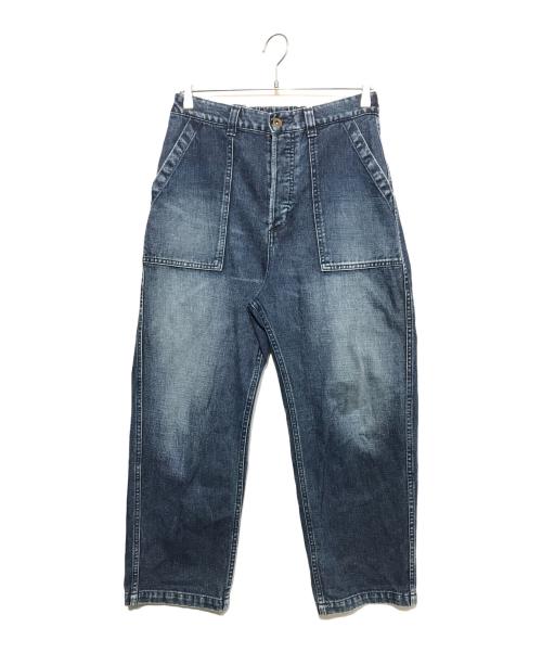 journal standard luxe（ジャーナルスタンダード ラックス）journal standard luxe (ジャーナルスタンダード リュクス) 12OZデニム ベイカーパンツ ブルー サイズ:Sの古着・服飾アイテム