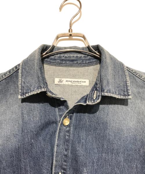 journal standard luxe（ジャーナルスタンダード ラックス）journal standard luxe (ジャーナルスタンダード リュクス) 10OZdenimシャツ ブルー サイズ:FREEの古着・服飾アイテム