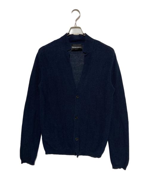 EMPORIO ARMANI（エンポリオアルマーニ）EMPORIO ARMANI (エンポリオアルマーニ) ニットカーディガン ネイビー サイズ:46の古着・服飾アイテム