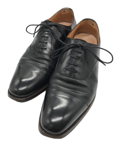 SCOTCH GRAIN（スコッチグレイン）SCOTCH GRAIN (スコッチグレイン) ブローデン2内羽根ストレートチップシューズ ブラック サイズ:25の古着・服飾アイテム