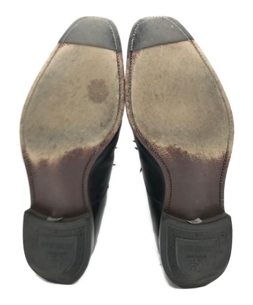 SCOTCH GRAIN（スコッチグレイン）SCOTCH GRAIN (スコッチグレイン) ブローデン2内羽根ストレートチップシューズ ブラック サイズ:25の古着・服飾アイテム