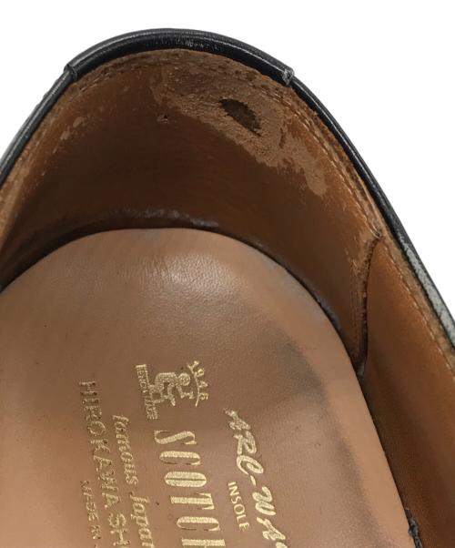 SCOTCH GRAIN（スコッチグレイン）SCOTCH GRAIN (スコッチグレイン) ブローデン2内羽根ストレートチップシューズ ブラック サイズ:25の古着・服飾アイテム