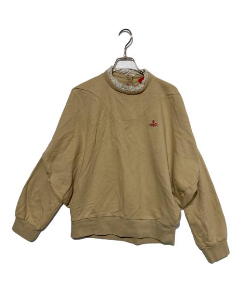 Vivienne Westwood（ヴィヴィアンウエストウッド）Vivienne Westwood (ヴィヴィアンウエストウッド) ロゴスウェット ベージュ サイズ:Mの古着・服飾アイテム