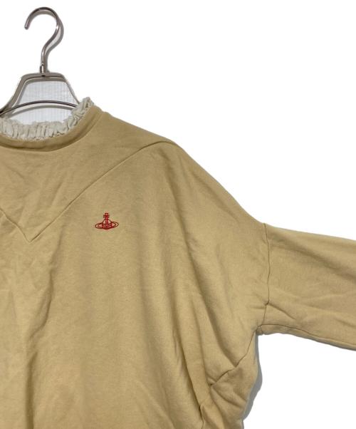 Vivienne Westwood（ヴィヴィアンウエストウッド）Vivienne Westwood (ヴィヴィアンウエストウッド) ロゴスウェット ベージュ サイズ:Mの古着・服飾アイテム