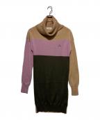 Vivienne Westwoodヴィヴィアンウエストウッド）の古着「ニットワンピース」｜ブラウン×パープル