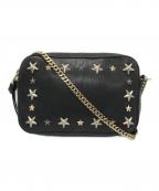 JIMMY CHOOジミーチュウ）の古着「スタッズショルダーバッグ」｜ブラック