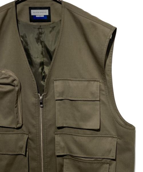 MAISON SPECIAL（メゾンスペシャル）MAISON SPECIAL (メゾンスペシャル) フィッシングベスト カーキ サイズ:2の古着・服飾アイテム