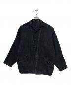 HOMELESS TAILORホームレステイラー）の古着「レイヤードシャツジャケット」｜ブラック