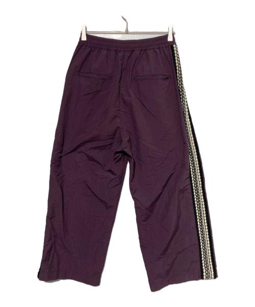 MAISON SPECIAL（メゾンスペシャル）MAISON SPECIAL (メゾンスペシャル) Washed Nylon Crochet Side Line Prime-Wide Easy Pants パープル サイズ:Mの古着・服飾アイテム