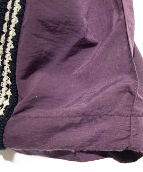 MAISON SPECIAL（メゾンスペシャル）MAISON SPECIAL (メゾンスペシャル) Washed Nylon Crochet Side Line Prime-Wide Easy Pants パープル サイズ:Mの古着・服飾アイテム