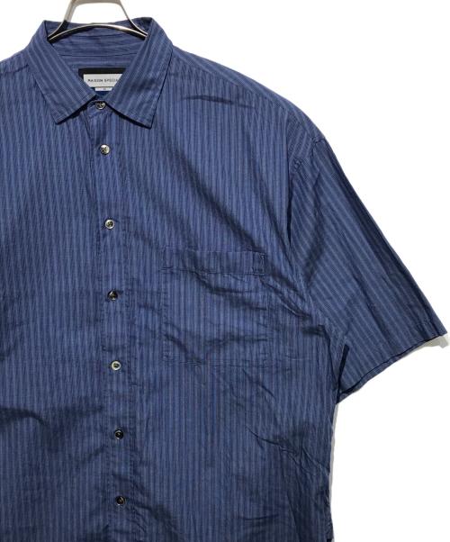 MAISON SPECIAL（メゾンスペシャル）MAISON SPECIAL (メゾンスペシャル) Prime-Over Short Sleeve Shirt Coat ブルー サイズ:1の古着・服飾アイテム