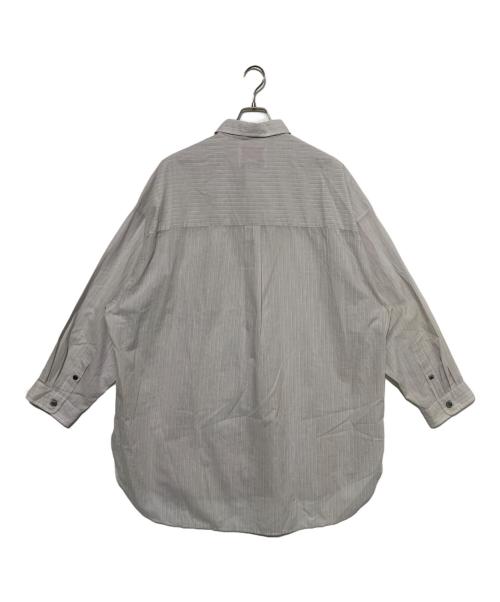 MAISON SPECIAL（メゾンスペシャル）MAISON SPECIAL (メゾンスペシャル) ストライプシャツ グレー サイズ:Mの古着・服飾アイテム