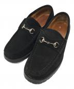 GUCCIグッチ）の古着「ローファー モカシン ドライビングシューズ」｜ブラック