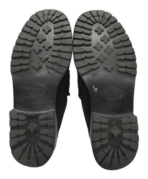 GUCCI（グッチ）GUCCI (グッチ) ローファー モカシン ドライビングシューズ ブラック サイズ:5 1/2の古着・服飾アイテム