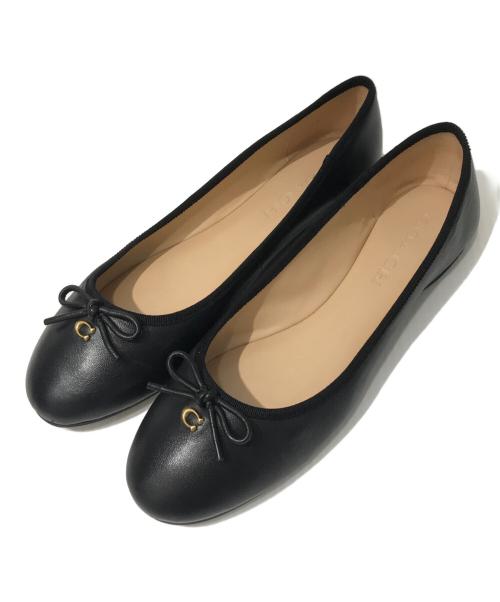 COACH（コーチ）COACH (コーチ) アビゲイル フラットパンプス ブラック サイズ:24の古着・服飾アイテム