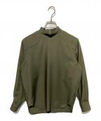 HYKEハイク）の古着「ハイネックブラウス」｜カーキ