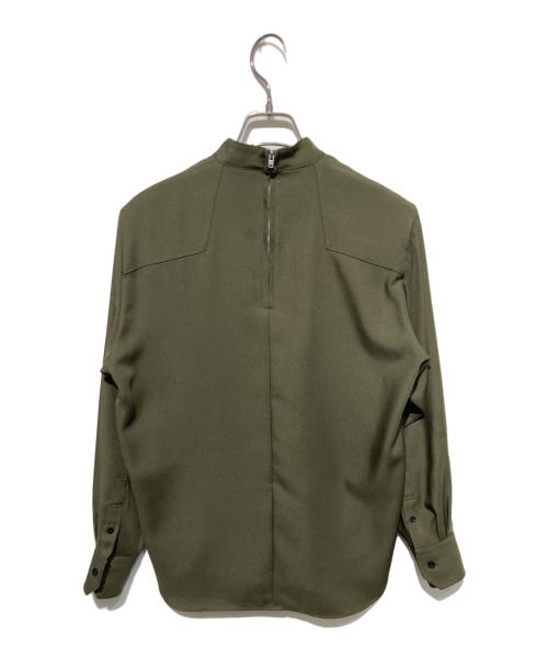 HYKE（ハイク）HYKE (ハイク) ハイネックブラウス カーキ サイズ:1の古着・服飾アイテム