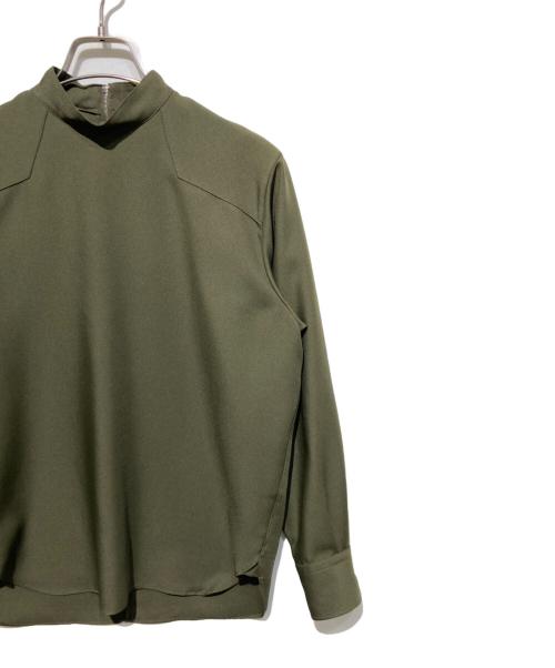 HYKE（ハイク）HYKE (ハイク) ハイネックブラウス カーキ サイズ:1の古着・服飾アイテム