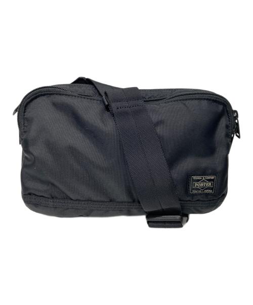 PORTER（ポーター）PORTER (ポーター) フラッシュショルダーバッグ ブラックの古着・服飾アイテム