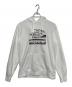 THE NORTH FACE（ザ ノース フェイス）の古着「Metallic Logo Hooded Sweatshirt」｜ホワイト