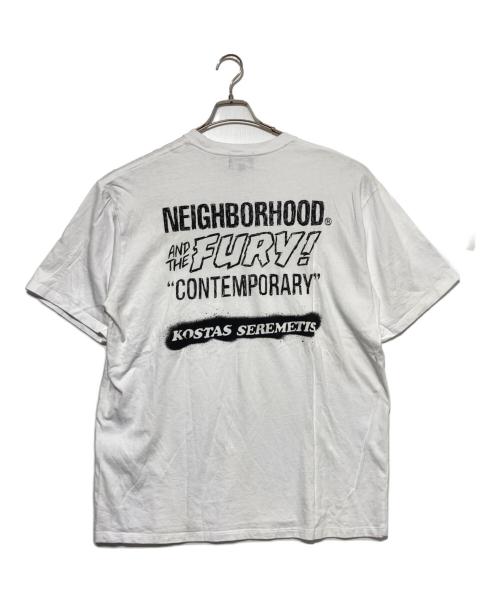 NEIGHBORHOOD（ネイバーフッド）NEIGHBORHOOD (ネイバーフッド) Schott (ショット) コラボTシャツ ホワイト サイズ:ＸＬの古着・服飾アイテム