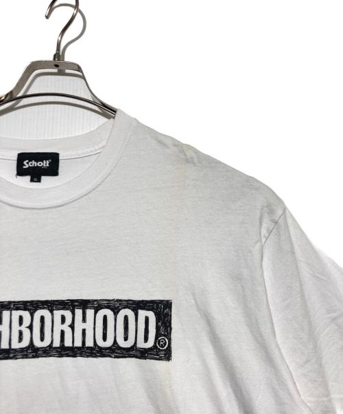NEIGHBORHOOD（ネイバーフッド）NEIGHBORHOOD (ネイバーフッド) Schott (ショット) コラボTシャツ ホワイト サイズ:ＸＬの古着・服飾アイテム