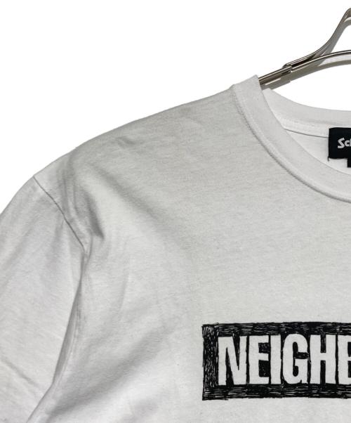 NEIGHBORHOOD（ネイバーフッド）NEIGHBORHOOD (ネイバーフッド) Schott (ショット) コラボTシャツ ホワイト サイズ:ＸＬの古着・服飾アイテム