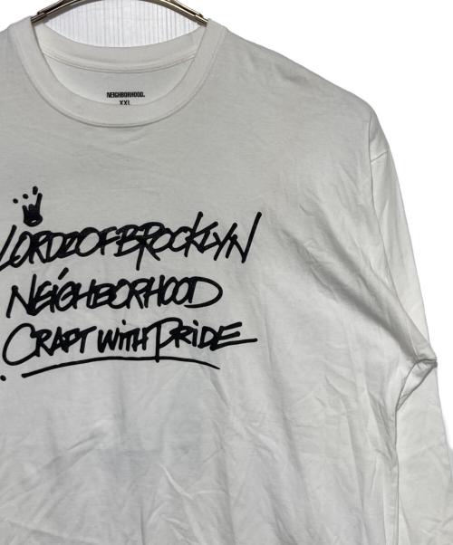 NEIGHBORHOOD（ネイバーフッド）NEIGHBORHOOD (ネイバーフッド) LORDZ OF BROOKLYN (ローズオブブルックリン) ロングスリーブカットソー ホワイト サイズ:XXLの古着・服飾アイテム