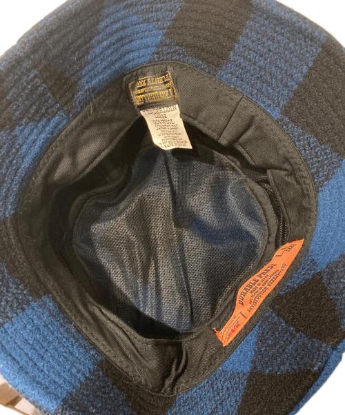 TENDERLOIN（テンダーロイン）TENDERLOIN (テンダーロイン) バッファローチェックバケットハット ブラック×ブルー サイズ:Lの古着・服飾アイテム