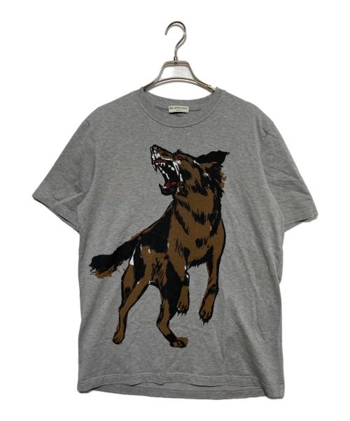 BALENCIAGA（バレンシアガ）BALENCIAGA (バレンシアガ) プリントTシャツ グレー サイズ:Mの古着・服飾アイテム