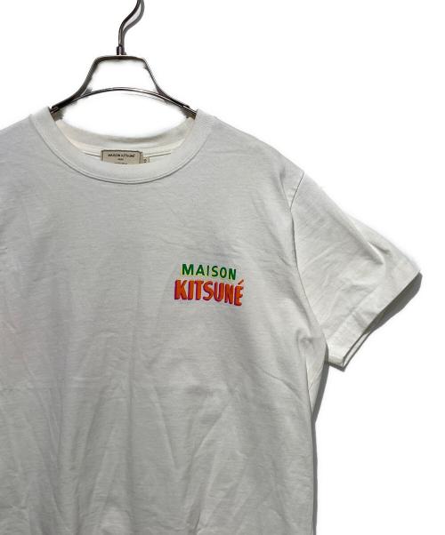 maison kitsune（メゾンキツネ）maison kitsune (メゾンキツネ) 半袖Tシャツ ホワイト サイズ:ＸＳの古着・服飾アイテム