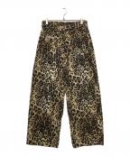 BEEDENビーデン）の古着「LEOPARD PRINT WIDE STRAIGHT/レオパードプリント」｜ブラウン