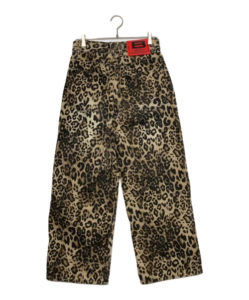 BEEDEN（ビーデン）BEEDEN (ビーデン) LEOPARD PRINT WIDE STRAIGHT/レオパードプリント ブラウン サイズ:Sの古着・服飾アイテム