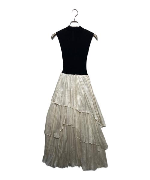 FRAY ID（フレイ アイディー）FRAY ID (フレイ アイディー) アシメティアードスカート ブラック サイズ:Fの古着・服飾アイテム