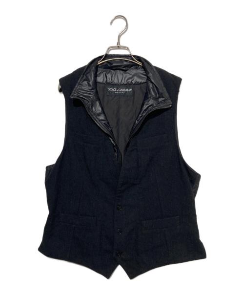 DOLCE & GABBANA（ドルチェ＆ガッバーナ）DOLCE & GABBANA (ドルチェ＆ガッバーナ) 中綿コンビジレ ブラック サイズ:50の古着・服飾アイテム