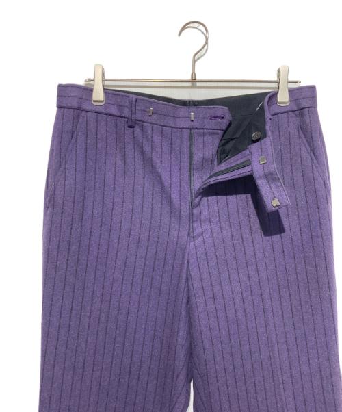 LITTLEBIG（リトルビッグ）LITTLEBIG (リトルビッグ) ストライプパンツ パープル サイズ:3の古着・服飾アイテム