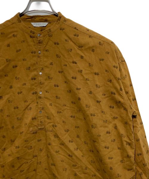 ARTS&SCIENCE（アーツアンドサイエンス）ARTS&SCIENCE (アーツアンドサイエンス) 干支 丑 バンドカラーシャツ イエロー サイズ:2の古着・服飾アイテム