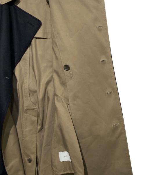 stein（シュタイン）stein (シュタイン) OVERSIZED DOUBLE LAPELLED TRENCH COAT カーキ×ブラック サイズ:Sの古着・服飾アイテム