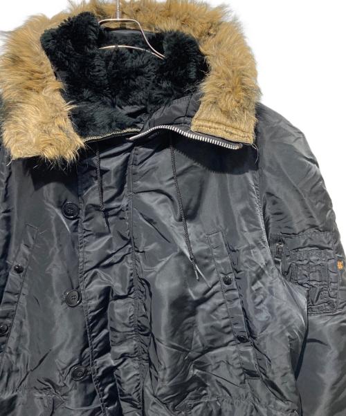 ALPHA（アルファ）ALPHA (アルファ) N-3Bタイプコート ブラック サイズ:Lの古着・服飾アイテム