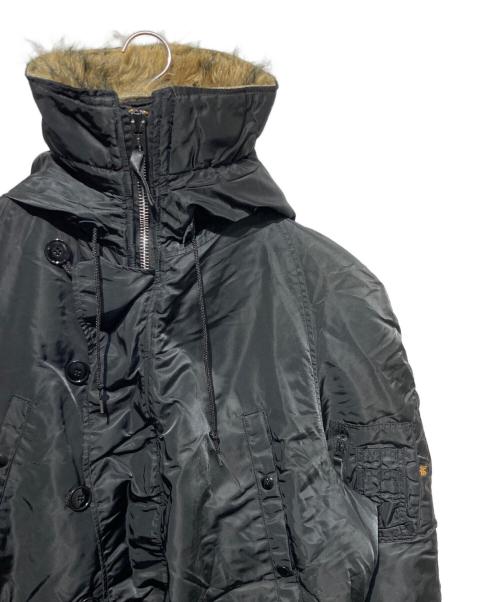 ALPHA（アルファ）ALPHA (アルファ) N-3Bタイプコート ブラック サイズ:Lの古着・服飾アイテム