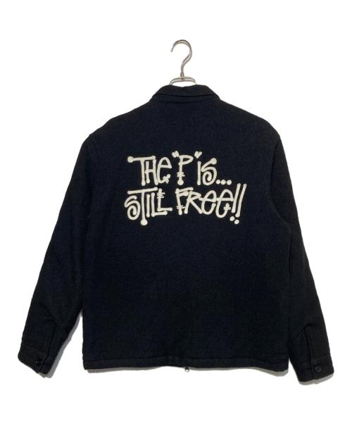 stussy（ステューシー）stussy (ステューシー) Patta (パタ) the p is still free jacket ブラック サイズ:3の古着・服飾アイテム