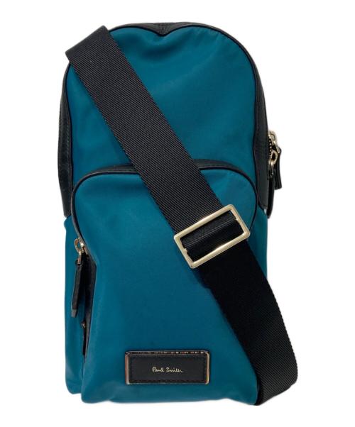 PAUL SMITH（ポールスミス）PAUL SMITH (ポールスミス) ボディーバッグ ブルー×ブラックの古着・服飾アイテム