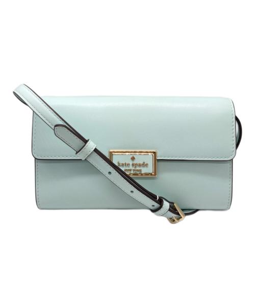 Kate Spade（ケイトスペード）Kate Spade (ケイトスペード) リーガンウォレットクロスボディバッグ ブルーの古着・服飾アイテム